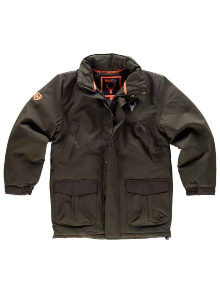 Work Team Parka Caza y Pesca combinada Acolchada, Impermeable y Costuras Termoselladas, con Capucha, con 2 Bolsos Laterales y 2 Bolsos en Pecho, Cazadora. - Imagen 2