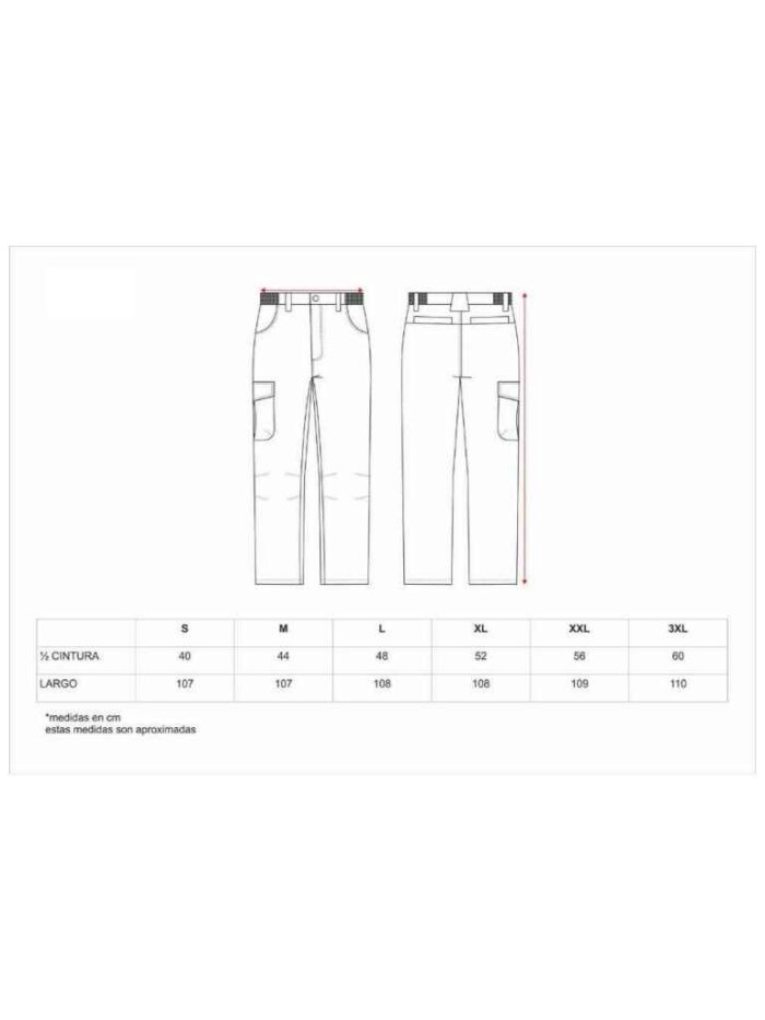 WorkTeam Pantalon Impermeable Caza, Pesca, Aire Libre, etc, Impermeable con Costuras Termoselladas, con 2 Bolsos Laterales, 2 Bolsos Traseros un Bolso en Pernera. - Imagen 3