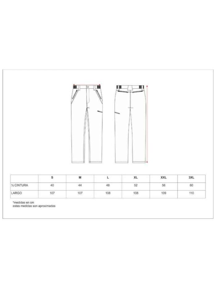 WorkTeam Pantalón Caza y Pesca workshell Estampado con Motivos Vegetales, con Cinturilla a Contraste. Dos Bolsos de Abertura Inclinada en los costado - Imagen 3