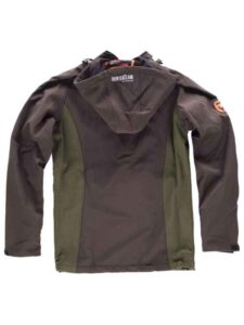 WorkTeam Cazadora Caza, Pesca, Tiempo Libre, etc, Softshell con 2 Bolsillos Laterales y un Bolsillo en Pecho, combinada, con Capucha. - Imagen 2