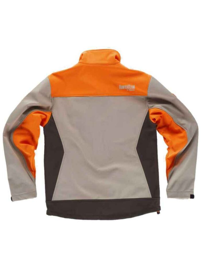 WorkTeam Cazadora Caza, Pesca, Tiempo Libre, etc, Softshell combinada Tricolor. Cuello Alto y cubrecosturas Interior. Canesús Combinados. Cierre de Cremallera de Nylon. - Imagen 6
