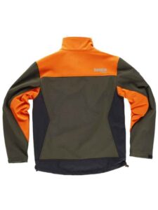 WorkTeam Cazadora Caza, Pesca, Tiempo Libre, etc, Softshell combinada Tricolor. Cuello Alto y cubrecosturas Interior. Canesús Combinados. Cierre de Cremallera de Nylon. - Imagen 4