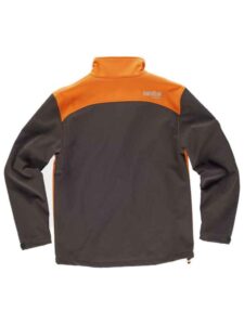 WorkTeam Cazadora Caza, Pesca, Tiempo Libre, etc, Softshell con Canesús y costadillos a Contraste. Cuello Alto y cubrecosturas Interior. Cierre de Cremallera de Nylon. - Imagen 4