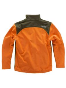 WorkTeam Cazadora Caza, Pesca, Tiempo Libre, etc, Softshell con Canesús y costadillos a Contraste. Cuello Alto y cubrecosturas Interior. Cierre de Cremallera de Nylon. - Imagen 3