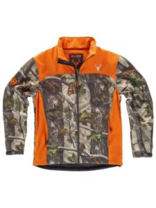 WorkTeam Chaqueta Caza y Pesca workshell Estampada con Motivos Vegetales, con canesús y costadillos a Contraste. Cuello Alto y cubrecosturas Interior Hombre - Imagen 3