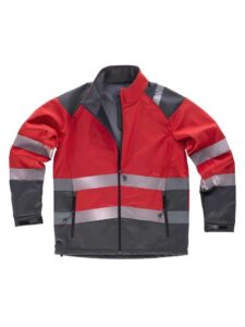 WorkTeam Parka con Capucha Enrollable, Acolchada e Impermeable en tejido Oxford, Combinada y con Cintas Reflectantes Discontinuas. Unisex