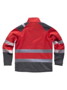 WorkTeam Parka con Capucha Enrollable, Acolchada e Impermeable en tejido Oxford, Combinada y con Cintas Reflectantes Discontinuas. Unisex