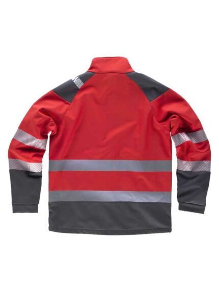 WorkTeam Parka con Capucha Enrollable, Acolchada e Impermeable en tejido Oxford, Combinada y con Cintas Reflectantes Discontinuas. Unisex