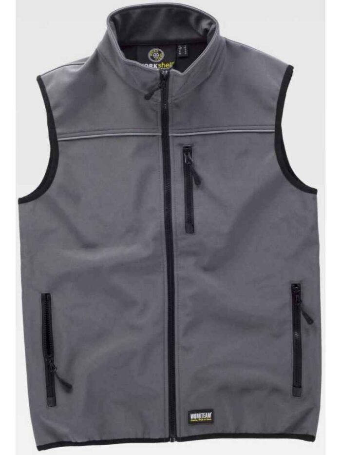 WorkTeam Chaleco Softshell Aire Libre Liso - Imagen 4