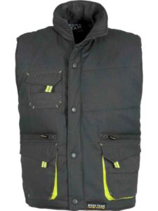 WorkTeam Chaleco Linea 6 Acolchado Multibolsillos con Detalles Combinados. Hombre