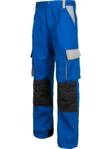 WorkTeam Pantalón linea 5, 3 colores. Cintura elástica, multibolsillos,bolso rodilleras, vivos reflectantes. Unisex