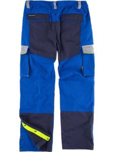 WorkTeam Pantalón linea 5, 3 colores. Cintura elástica, multibolsillos,bolso rodilleras, vivos reflectantes. Unisex