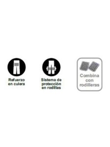 WorkTeam Pantalón linea 5, 3 colores. Cintura elástica, multibolsillos,bolso rodilleras, vivos reflectantes. Unisex