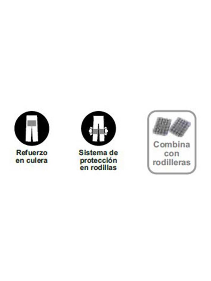 WorkTeam Pantalón linea 5, 3 colores. Cintura elástica, multibolsillos,bolso rodilleras, vivos reflectantes. Unisex