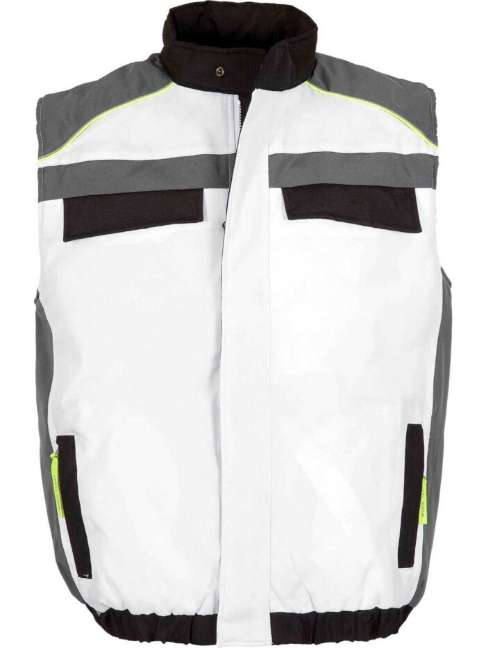 WorkTeam Chaleco Linea 5 Acolchado con Cierre Cremallera Combi 3 Colores, Vivos Reflectantes. - Imagen 3