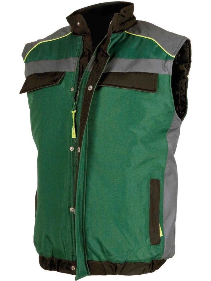 WorkTeam Chaleco Linea 5 Acolchado con Cierre Cremallera Combi 3 Colores, Vivos Reflectantes. - Imagen 4