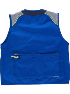 WorkTeam Chaleco Linea 5 Tipo Safari Combinado en 3 Colores, Vivos Reflectantes. Hombre