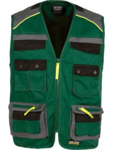 WorkTeam Chaleco Linea 5 Tipo Safari Combinado en 3 Colores, Vivos Reflectantes. Hombre - Imagen 3