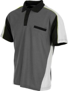 Work Team Polo Linea 5 Combinado en 3 Colores con Vivos Reflectantes. Hombre