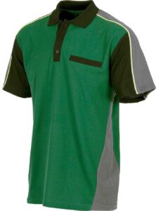 Work Team Polo Linea 5 Combinado en 3 Colores con Vivos Reflectantes. Hombre