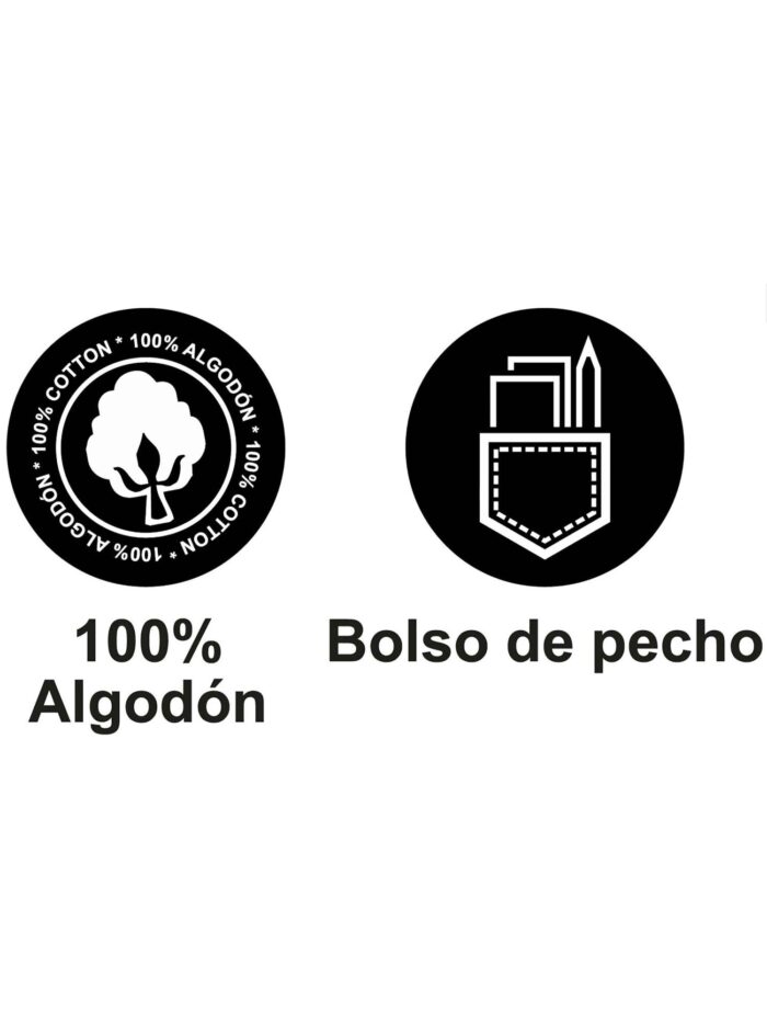 WorkTeam Polo Manga Larga con un Bolso de Pecho, Algodon 100% Hombre