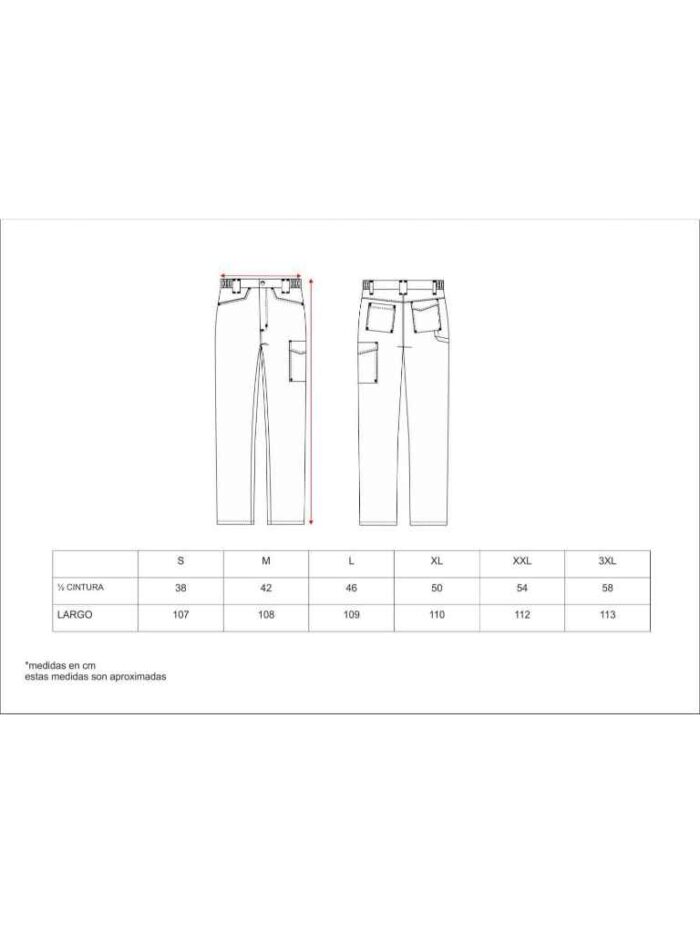 WorkTeamPantalón de tejido elástico bidireccional por construcción. Dos bolsos de abertura inclinada en los costados y un bolso lateral con pliegue HOMBRE - Imagen 6