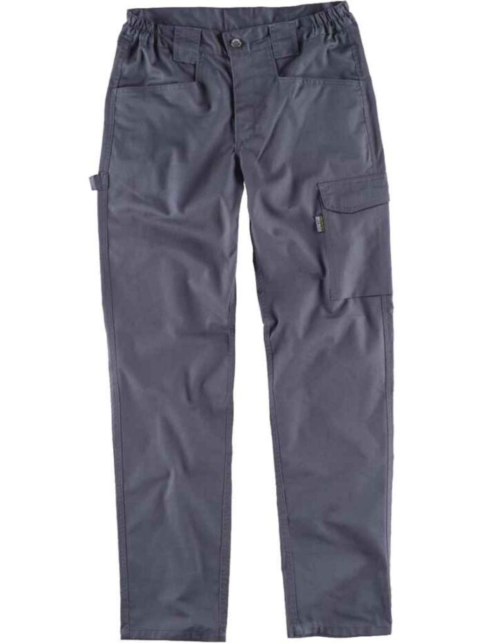 WorkTeamPantalón de tejido elástico bidireccional por construcción. Dos bolsos de abertura inclinada en los costados y un bolso lateral con pliegue HOMBRE - Imagen 2
