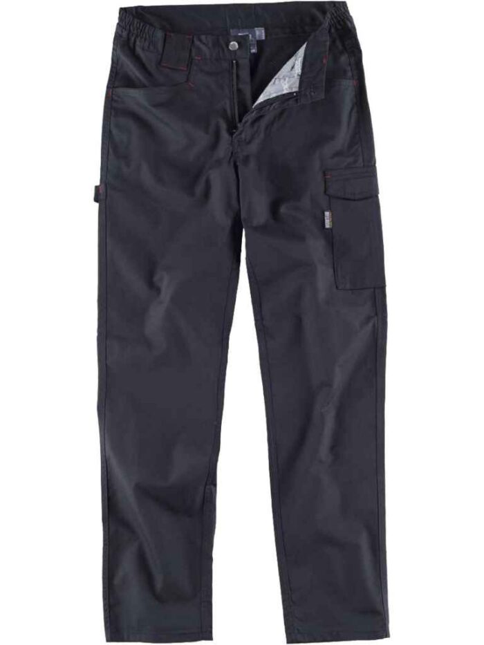 WorkTeamPantalón de tejido elástico bidireccional por construcción. Dos bolsos de abertura inclinada en los costados y un bolso lateral con pliegue HOMBRE - Imagen 3