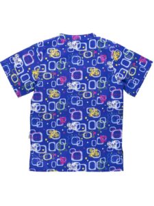 WorkTeam Casaca Manga Corta con un Bolso de Pecho, Estampado Mariposas. Hombre