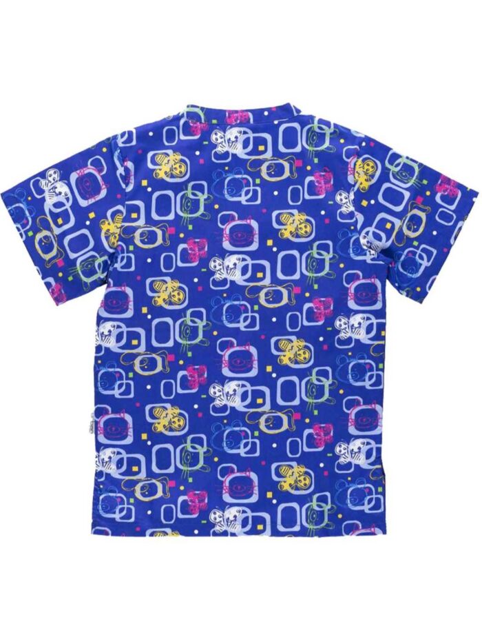 WorkTeam Casaca Manga Corta con un Bolso de Pecho, Estampado Mariposas. Hombre