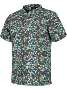 WorkTeam Casaca Manga Corta, un Bolso de Pecho. Unisex. Estampado Camuflaje. Hombre