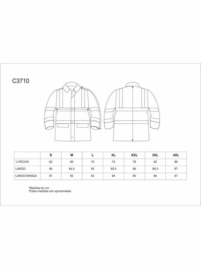 WorkTeam Parka combinada Alta Visibilidad con Cintas Reflectantes. EN471. Unisex - Imagen 5