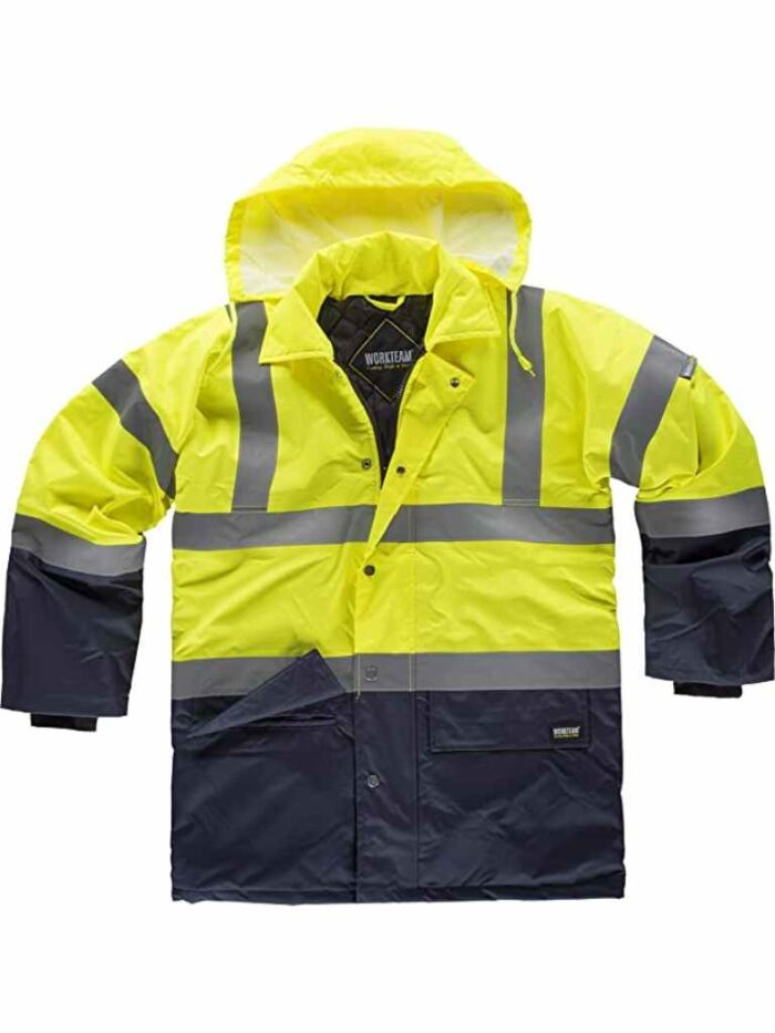 WorkTeam Parka combinada Alta Visibilidad con Cintas Reflectantes. EN471. Unisex - Imagen 3