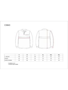 WorkTeam Polo Manga Larga con Canesú Combinado, un Bolso de Pecho. Una Cinta Reflectante, 100% ALGODÓN. Hombre