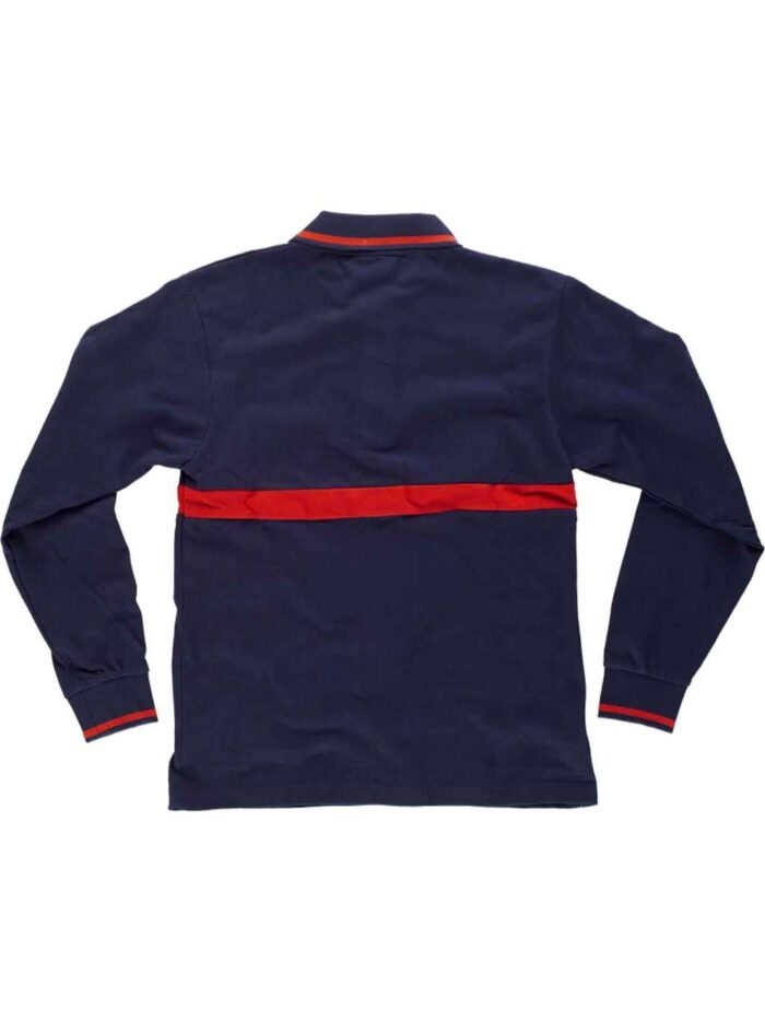 WorkTeam Polo Manga Larga con una Franja a Contraste, 100% Algodón. Hombre - Imagen 5