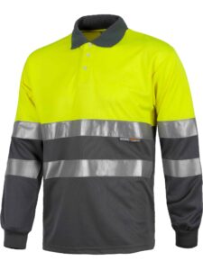 WorkTeam Polo combinado ALTA VISIBILIDAD manga larga, cintas reflectantes torso y mangas. EN ISO 20471:2013 HOMBRE - Imagen 3
