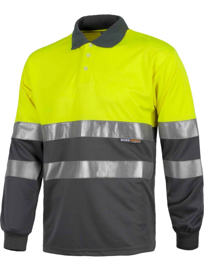 WorkTeam Polo combinado ALTA VISIBILIDAD manga larga, cintas reflectantes torso y mangas. EN ISO 20471:2013 HOMBRE - Imagen 3