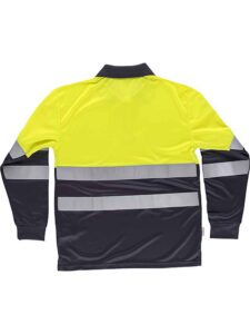 WorkTeam Polo combinado ALTA VISIBILIDAD manga larga, cintas reflectantes torso y mangas. EN ISO 20471:2013 HOMBRE