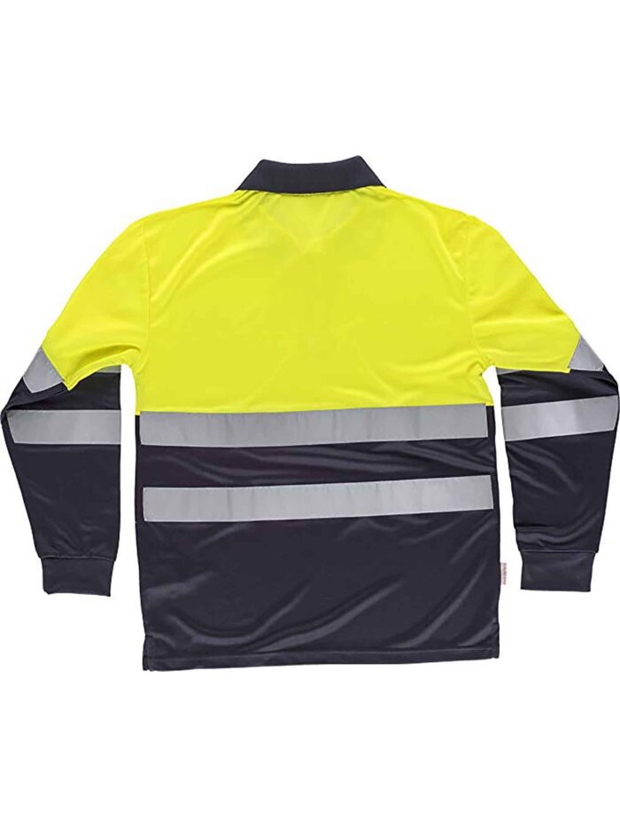 WorkTeam Polo combinado ALTA VISIBILIDAD manga larga, cintas reflectantes torso y mangas. EN ISO 20471:2013 HOMBRE