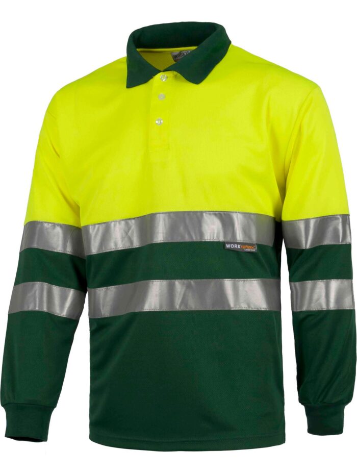 WorkTeam Polo combinado ALTA VISIBILIDAD manga larga, cintas reflectantes torso y mangas. EN ISO 20471:2013 HOMBRE - Imagen 4