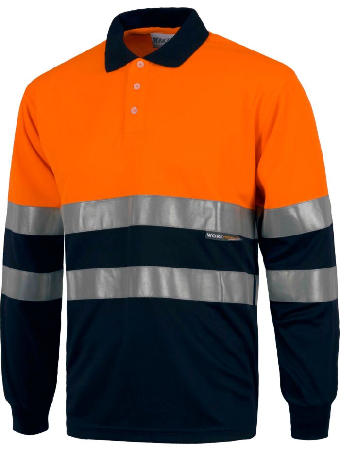WorkTeam Polo combinado ALTA VISIBILIDAD manga larga, cintas reflectantes torso y mangas. EN ISO 20471:2013 HOMBRE - Imagen 2