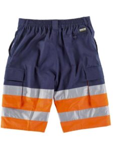WorkTeam Pantalón Corto o Bermuda combinada, con dos cintas reflectantes. ALTA VISIBILIDAD EN ISO 20471. Clase 1  HOMBRE - Imagen 4
