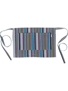 WorkTeam Delantal sin peto con bolsillos estampado rayas. 50x35. Unisex