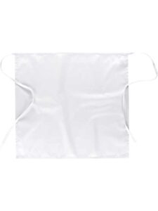 WorkTeam Delantal sin peto bicolor estampado café, con un bolsillo. 50x35. Unisex - Imagen 7