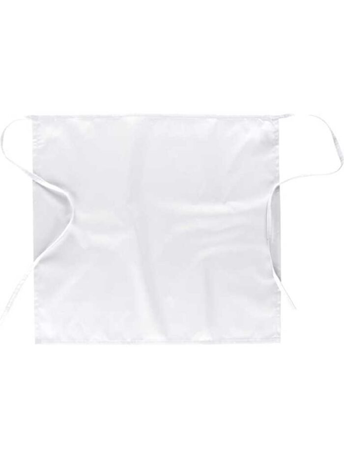 WorkTeam Delantal sin peto bicolor estampado café, con un bolsillo. 50x35. Unisex - Imagen 7