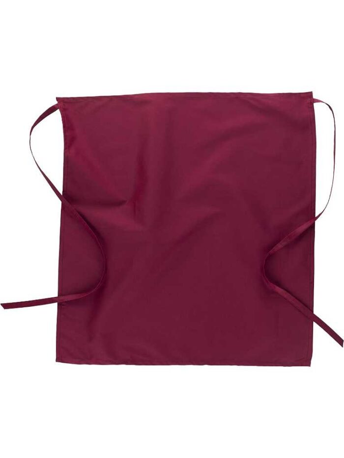 WorkTeam Delantal sin peto bicolor estampado café, con un bolsillo. 50x35. Unisex - Imagen 3