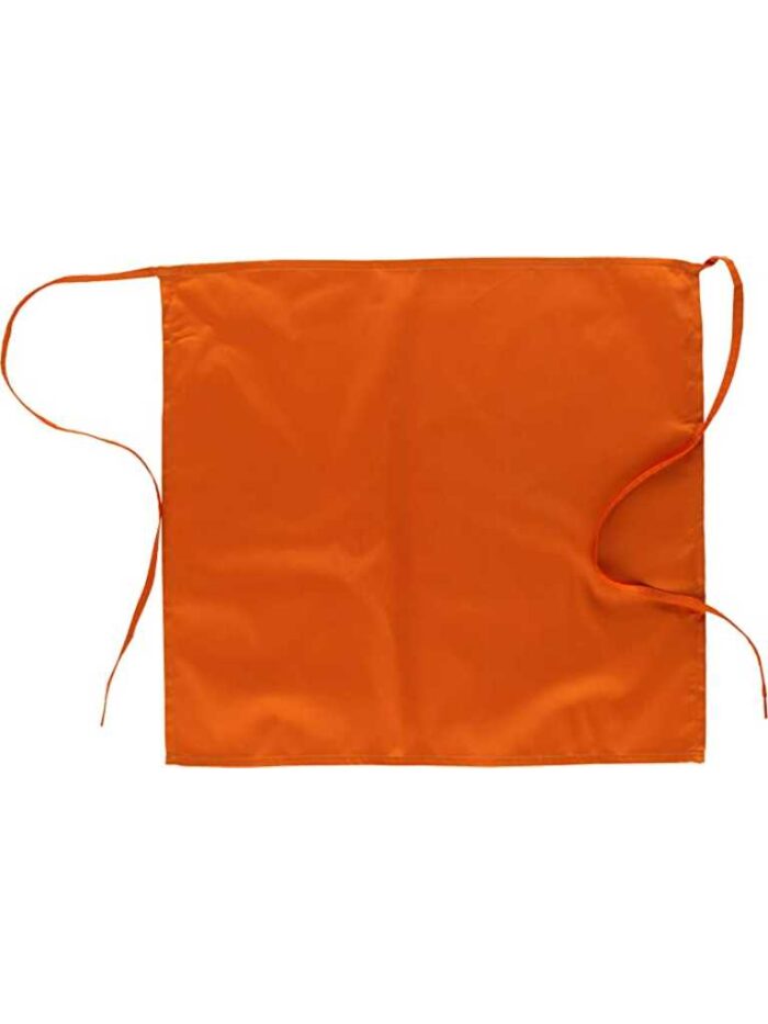 WorkTeam Delantal sin peto bicolor estampado café, con un bolsillo. 50x35. Unisex - Imagen 6