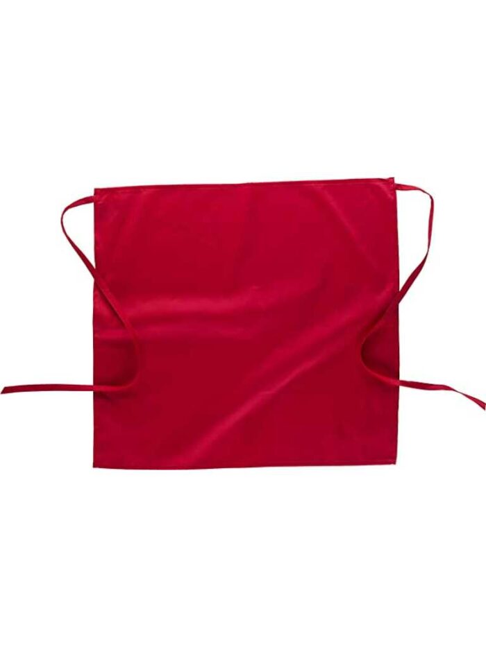 WorkTeam Delantal sin peto bicolor estampado café, con un bolsillo. 50x35. Unisex - Imagen 5