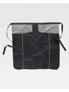 WorkTeam Delantal francés largo combinado, vivo ALTA VISIBILIDAD. Dos bolsillos laterales. 90x85. Tratamiento Teflón. Unisex - Imagen 2