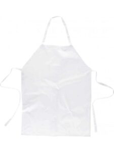 WorkTeam Delantal de cocina clásico largo sin bolsillos, cocinero, chef, etc y 100% Algodón. Unisex